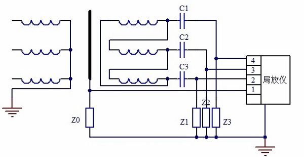 三相變壓器局部放電試驗測量電路1