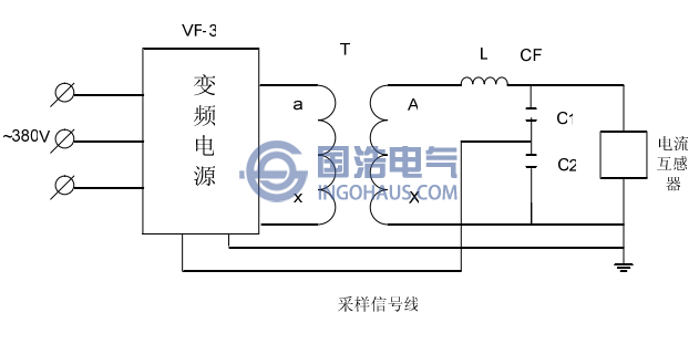 電流互感器交流耐壓試驗(yàn)接線圖