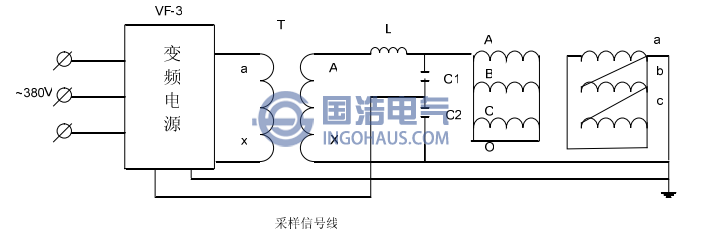 變壓器中性點交流耐壓試驗接線圖